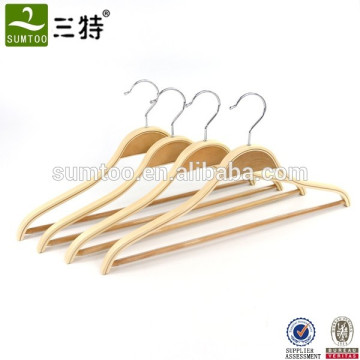 HOT SALE MEN SHIRTS WOODEN HANGER WITH STICKY